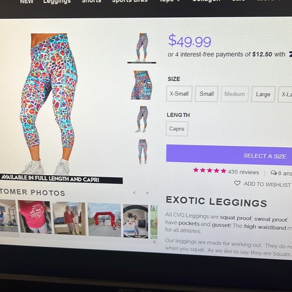 CVG “exotic” print leggings. Sold out online!! - Picture 6 of 7